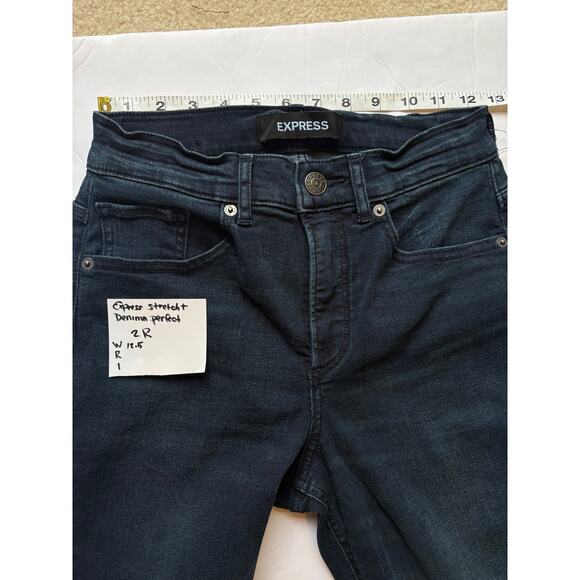 Express 2R Stretch Plus Denim Perfect Curves Legggings High Rise - Picture 4 of 8